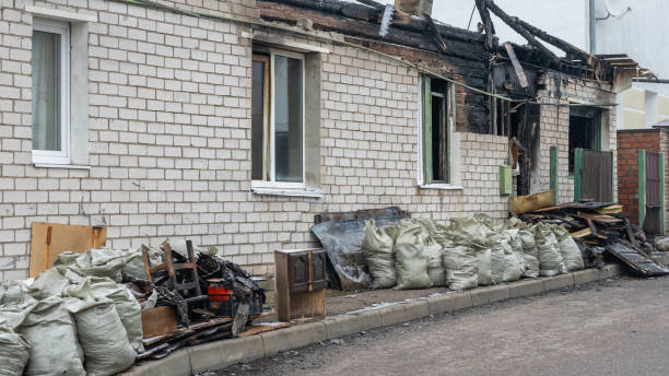 Professional Fire Damage Removal technician working in Boyds, MD